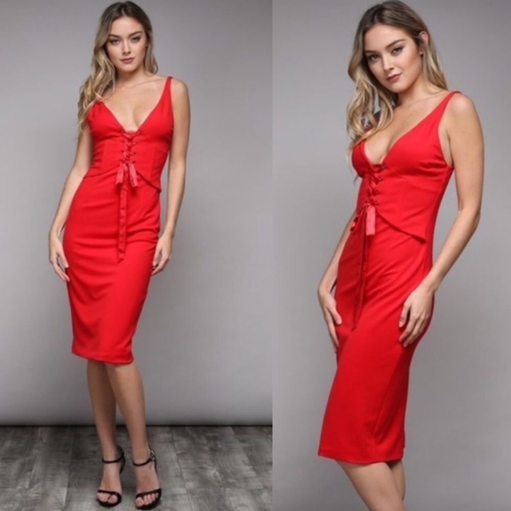 🔥Red Hot Midi Dress🔥